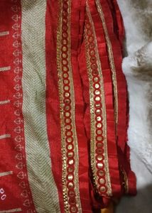 Yellow,Red Saree Combo