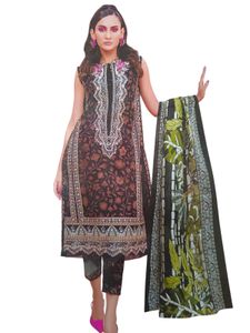 Patchwork unstitched cotton dress materi