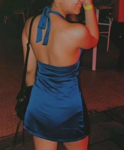 Stunning Blue Halter Neck Mini Dress from Forver 2