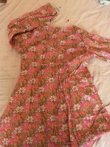 Vibrant Floral corset kurti