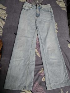 Light Wash Wide Leg Jeans
