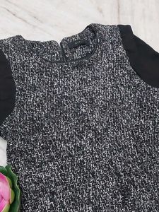 Chic Grey Fit &amp; Flare Dress