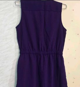 Purple Button-Up Midi Dress 💜