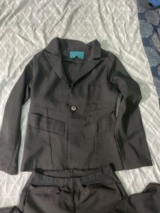 Classic Black Blazer With pant