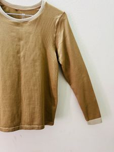 Tan Long Sleeve Top