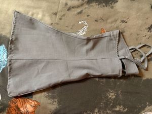 Gray Peplum Tank Top