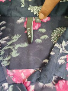 Floral Print Button-Up Shirt