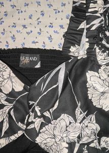 Chic Floral Print Crop Top