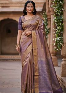🆕New Shiny Silk Saree With Blouse
