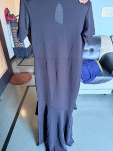 Black Flared Hem Dress bodycon