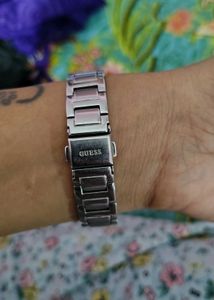 Guess Silver analogue watch