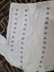 Vintage Floral Knit Cardigan