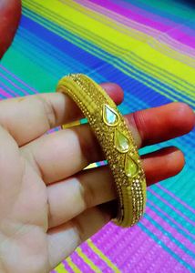 Golden Bridal Kangan - Set of 2