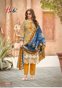 Yellow Printed Kurta Set with Dupatta