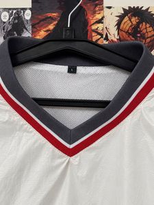White Pullover V-Neck Sweatshirt