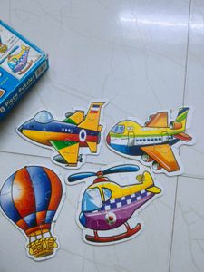 5 &amp;8 Piece Vehicle Puzzles - Set of 4