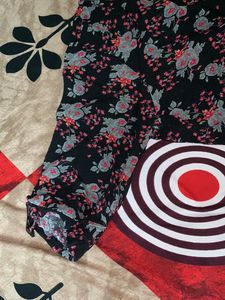 Kurta With Pure Cotton Black Patiala Pant