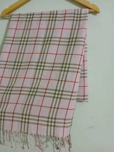 Burberry inspired Pink checked Scarf for Women