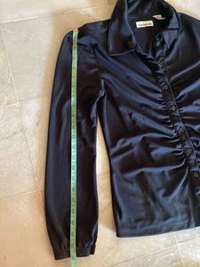 Vintage Black Shirt Blouse
