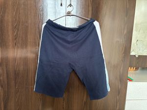 Stylish Blue Striped Shorts And T-Shirt