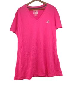Adidas Pink V-Neck T-Shirt  LR-94