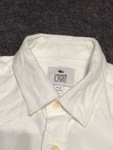 Authentic Lacoste Live Luxury White Casual Shirt