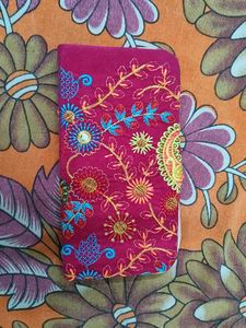 Embroidered Ethnic Clutch Wallet (Purple 💜) – Sty