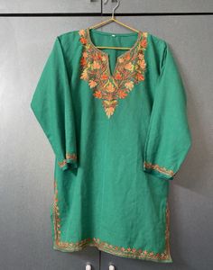 authentic Kashmiri work short kurta