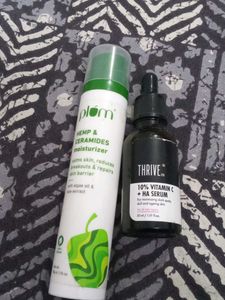 combo of two plum ceramide mosituriser nd Thrive 1