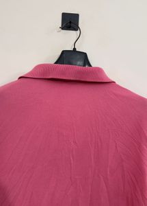Pink Crocodile Polo Shirt