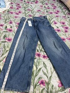 Women's Blue Wide Leg Jeans
