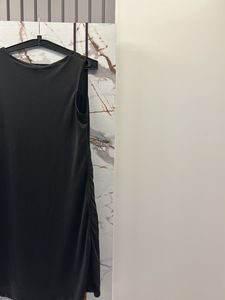 Chic Black Sleeveless Dress, Bust- 36/38