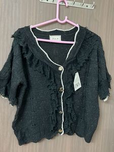 Zara Ruffle Knit Cardigan for L &amp;xL