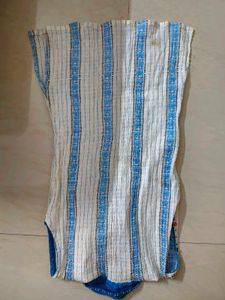 Stunning White &amp; Blue Striped Kurta