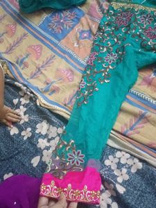 Elegant Teal Embroidered Kurta Set