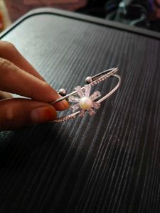 Elegant Pearl &amp; Crystal Cuff Bracelet