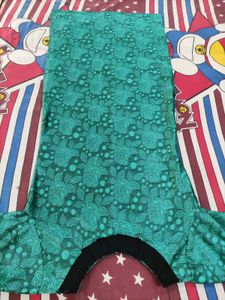 Elegant Teal Floral Kurta