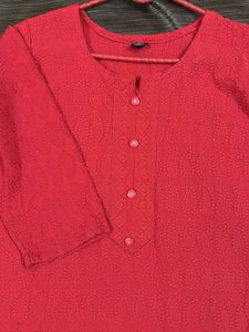 Elegant Red Kurta - Classic Style