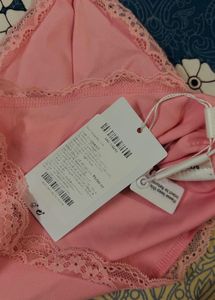 Savana Pink Lace Trim Pajama Set