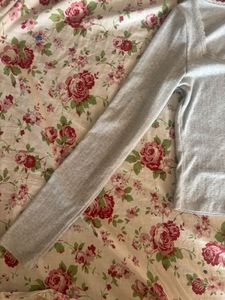 cute lace and bow detail hnm top