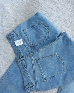 Light Wash Distressed Flare Jeans