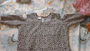 black and white kurti.