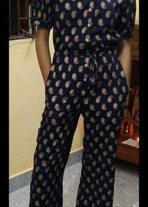 Stylish Paisley Print Jumpsuit