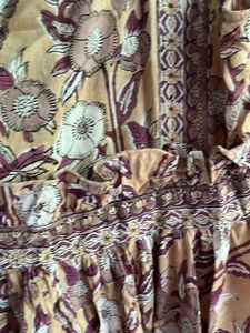 Bohemian Floral Print Asymmetrical Dress