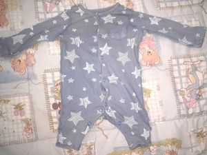 Baby Star Print Sleepsuit