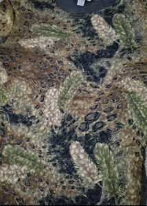 Unique Feather Print Top