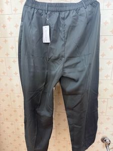 Elegant Women's Grey Silky Pants