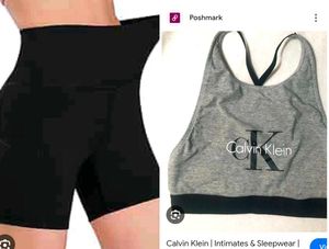 Calvin Klein bra with shaper shorts set