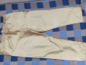 Golden Cream Kurta Set For Party