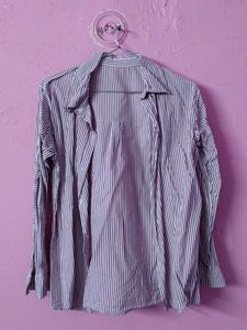 Classic Striped Button-Up Shirt